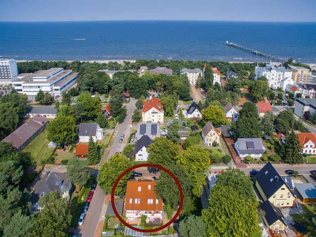 Villa Lustig - ruhige und zentrale Lage, strandnah Ferienwohnung an der Ostsee