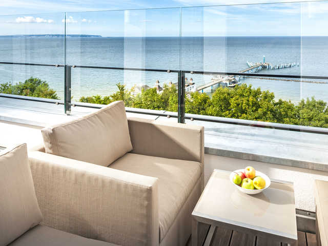 WG 28 Penthouse Hemingway in der Villa Philine - Balkon