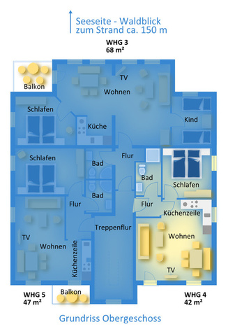 Ferienwohnung Blaues Haus - Ferienwohnungen Egon Schulz - Wohnung 4 (407743), Zempin, Usedom, Mecklenburg-Vorpommern, Deutschland, Bild 9