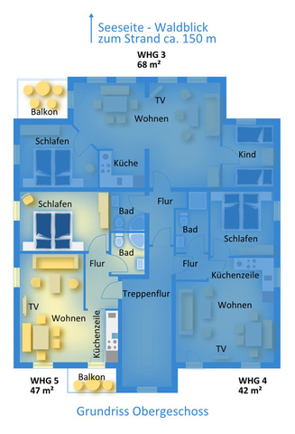 Ferienwohnung Blaues Haus - Ferienwohnungen Egon Schulz - Wohnung 5 (407744), Zempin, Usedom, Mecklenburg-Vorpommern, Deutschland, Bild 9