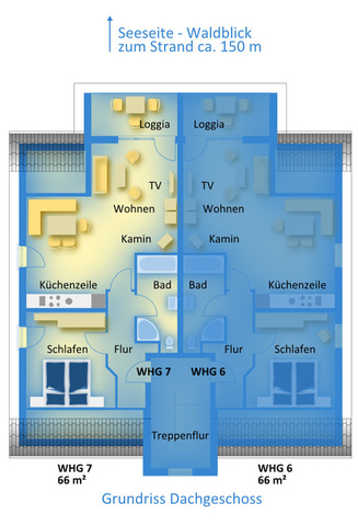 Ferienwohnung Blaues Haus - Ferienwohnungen Egon Schulz - Wohnung 7 (407746), Zempin, Usedom, Mecklenburg-Vorpommern, Deutschland, Bild 8